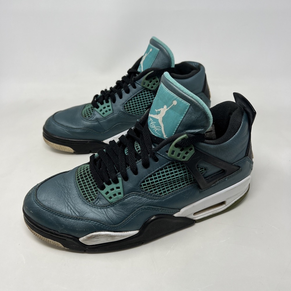 Nike Air Jordan 4 Retro Teal 2015 705331-330 Men's size 9 -Need Repair Read Desc